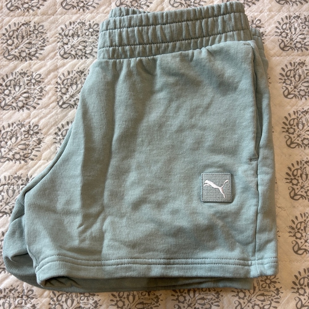 Puma Women's Mint Green Shorts